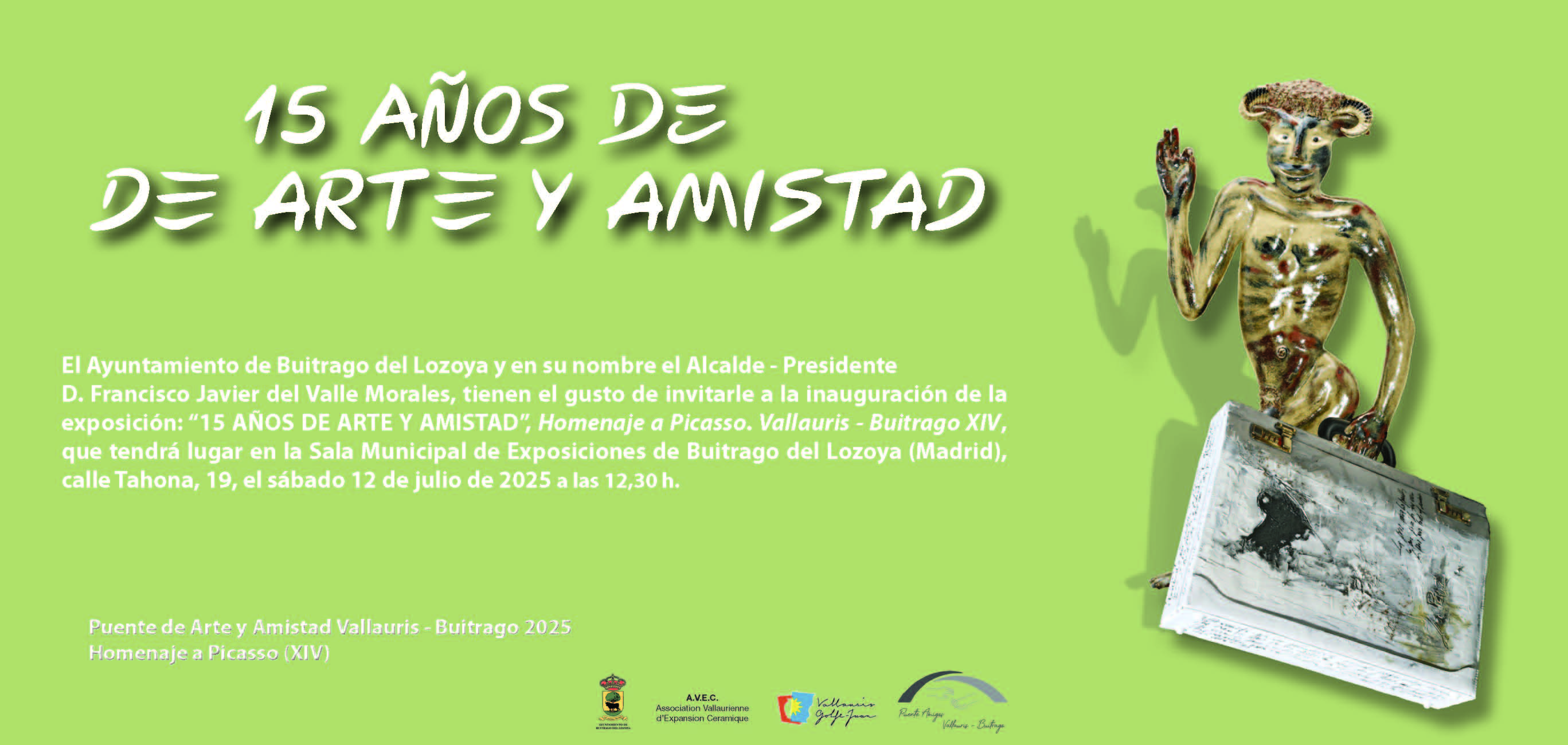 Invitación 15 AÑOS DE ARTE Y AMISTAD